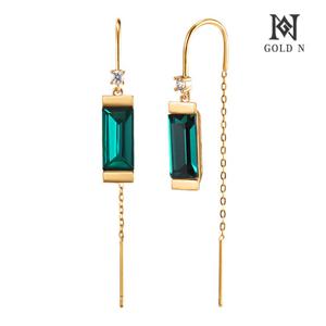 골드앤 18K 그린베네트 롱귀걸이 YG