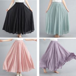 로미홀리) 여성 린넨 롱 스커트 롱치마-302