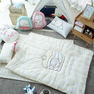 옴팡이 유아동 60수 아사 순면 바이오워싱 차렵이불+베개세트