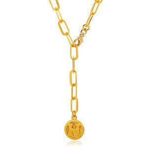 [한국금다이아몬드] 여자 순금 목걸이 체인 코인 24K 18.75g 18K장식