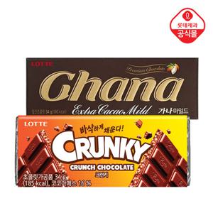 가나/크런키초코렛 34gX24개