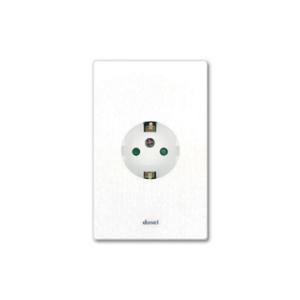 매립콘센트 1구 콘센트 LINES 화이트