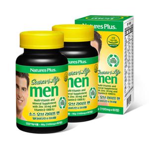 소스오브라이프 맨 멀티비타민 2병 세트 (60정x2) 유통기한  26.1.1.