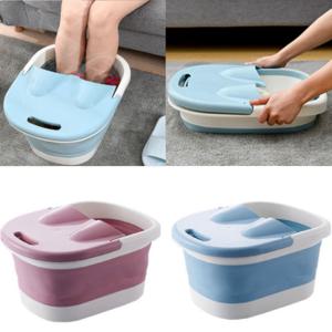 하이롱 접이식 족욕기 간편 족탕기 지압 뚜껑 대야 반신욕 발판