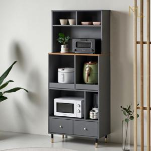 [모로] 아듀 에어프라이어 멀티 렌지대 수납장 상부장 세트