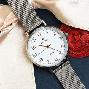 헤리티지시계 여자메탈가죽 커플 선물 손목밴드 HW2021SWRSA