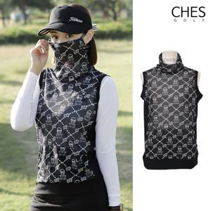 미우 퍼포먼스 해고르 여성골프 귀걸이 망사조끼