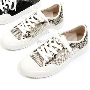 포크슈즈 메쉬 아나콘다무늬 여성 스니커즈 운동화 슬립온 2.5cm