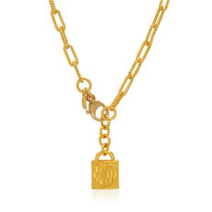 [골드모아] 여자 순금 목걸이 18.75g [자물쇠하트 클립]