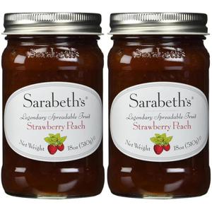 Sarabeths 사라베스 딸기 복숭아 잼 스프레드 510g 2개