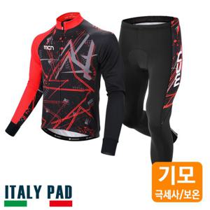 MCN 겨울 기모 라이딩복 자전거옷 싸이클복 자전거복 갤러해드