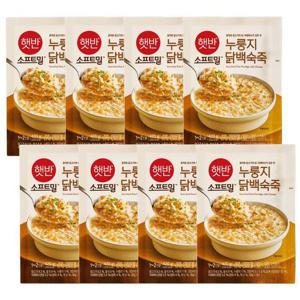 [CJ제일제당] 햇반 소프트밀 누룽지닭백숙죽 420g 8개