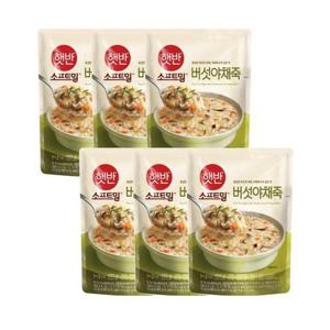 [CJ제일제당] 햇반 소프트밀 녹두닭죽 420g 6개