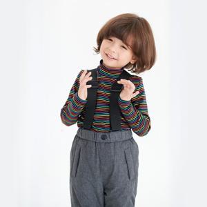 [코코리따]스트라이프 골지스판 반목티셔츠CELA23WE1