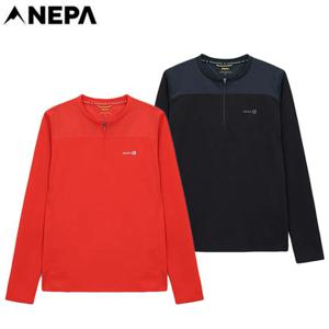 [네파][여성티셔츠](7L25303) 여성 패스파인더 스트레치 크롭 라운드 하프집업 티셔츠