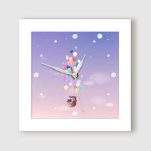 아트박스/꾸밈 ct966-상상감성일러스트_미니액자벽시계