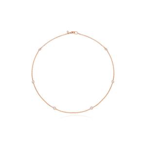 [티르리르]포인트 체인 핑크 목걸이 TNSBRP00002M