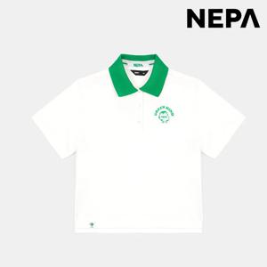 [네파 (행사)]여성 루즈핏 그린마인드 크롭 폴로티 7K45265