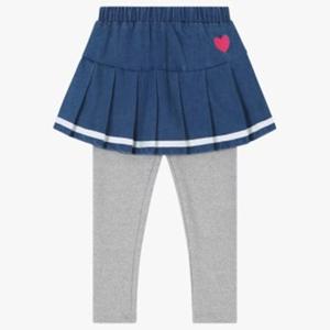 [코코리따]발랄 주름 데님 치마레깅스CEWH23WE1