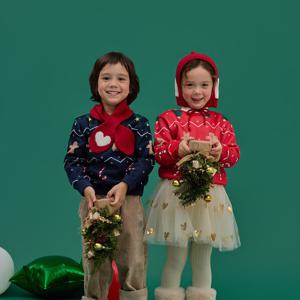 [래핑차일드](모다진주) 크리스마스 쿠키 맨투맨 85C29-332-24_J