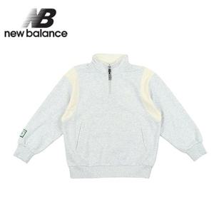 뉴발란스 키즈 바시티형 반집업 스웻셔츠(NK9CE3101U-AC)_멜란지 그레이
