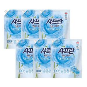 [샤프란] 샤프란 프레쉬 블루 2.1L 리필 6개
