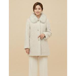 [조이너스][조이너스]알파카 폭스퍼 하프 코트-JW24CO3501860C