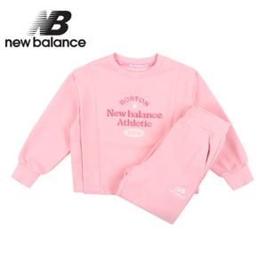 뉴발란스 키즈 여아핏변형 스웻 셋업(NK9YC3201G-25)_핑크