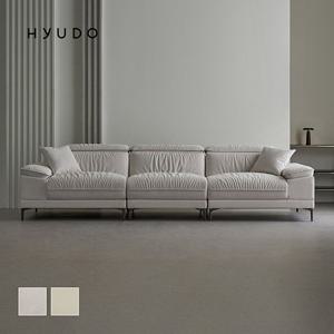 휴도 감각의 동백 3040 무빙 헤드레스트 가죽 패브릭 4인용 소파 (소재 선택)