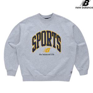 뉴발란스 NBNCC13013-LG NB SPORTS 헤비 맨투맨 남녀공용 긴팔티