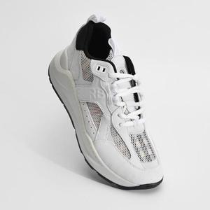 8061880 빈티지체크 메시 남성 스니커즈 화이트