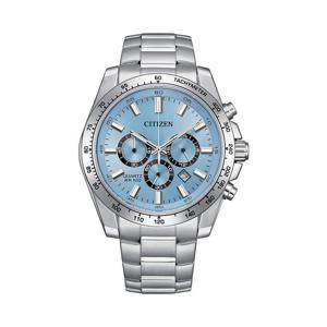 시티즌 AN8230-59L 쿼츠 크로노그래프 블루 다이얼 남성 메탈 시계