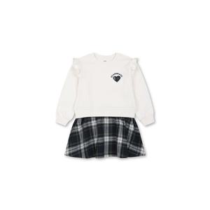 [탑텐키즈]여아) 테마 클래식 캠퍼스 어깨프릴 레이어드 원피스_MKE3OO2102