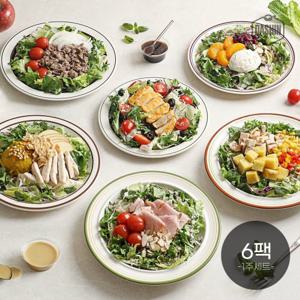 [다신샵] 당일제조&토핑가득 프리미엄 한스푼 샐러드 6팩 세트 / 드레싱 증정