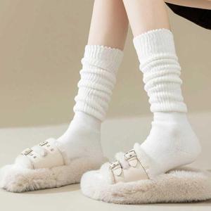 여자 겨울 양말 패션 데일리 외출 패션 니삭스 코디 (WFHO0HB)