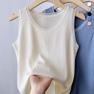 [유니제이] 채리움 라운드넥 민소매 티셔츠