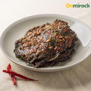 온미락 순창이조전통식품 자연발효 양념 깻잎 장아찌 500g 100% 국내산 50년전통