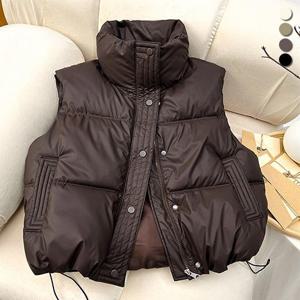 [유니제이] 케세라 하이넥 패딩 조끼