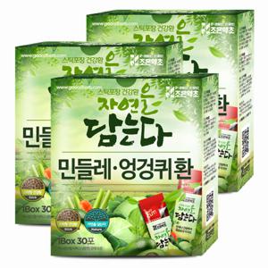 [조은약초] 프리미엄 민들레 엉겅퀴 환 스틱 3g x 30포 x 3박스 (총 270g)