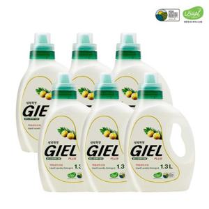 세제혁명  지엘플러스 1.3L 6통 액체 세탁세제