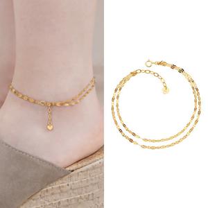 골드앤 14K 러브 두줄 발찌 YG