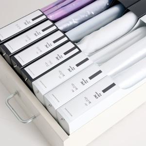 [5P세트] 비닐봉투,지퍼백,종량제봉투 정리함 와이드형5P+전용스티커 무료증정