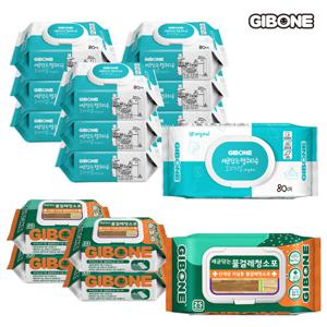 [기본에] 세균닦는 행주티슈 10팩+물걸레포 5팩