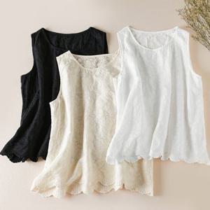 ★여름베스트★[무드무드] 모린 레이스 민소매 이너 블라우스