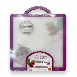 국산 바이올렛 사각 향균도마 위생 이유식도마 미니