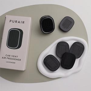 퓨레어 차량용 방향 탈취제 1set (케이스1+라벤더향리필5)