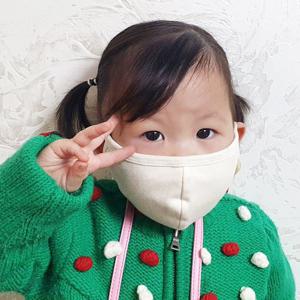 (들꽃잠)어린이용 유기농면 마스크(5개세트)