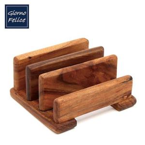 [죠르노펠리체] 프리미엄 월넛 나무도마 3구 거치대 GF-WCBHW