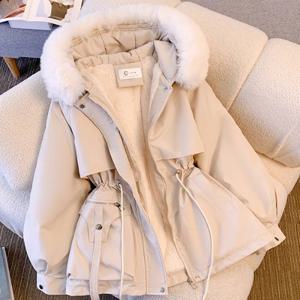 [몽벨리즈] *전체털안감* 테리앤 후드퍼 스트링패딩 mde2300991