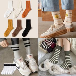 [루즈루나] 발이 편한 여자 베이직 중목 양말세트 11900원 무료배송